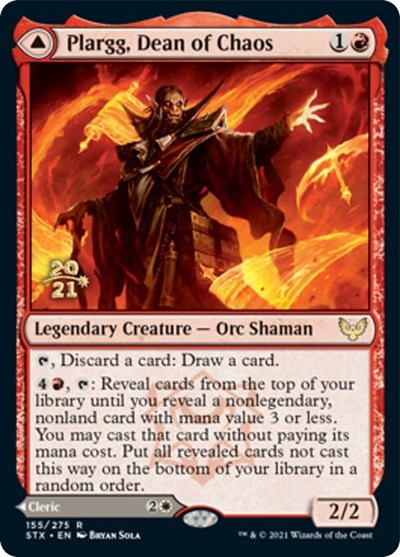 Plargg, Dean of Chaos // Augusta, Dean of Order [Strixhaven: School of Mages Prerelease Promos] | Gear Gaming Fayetteville