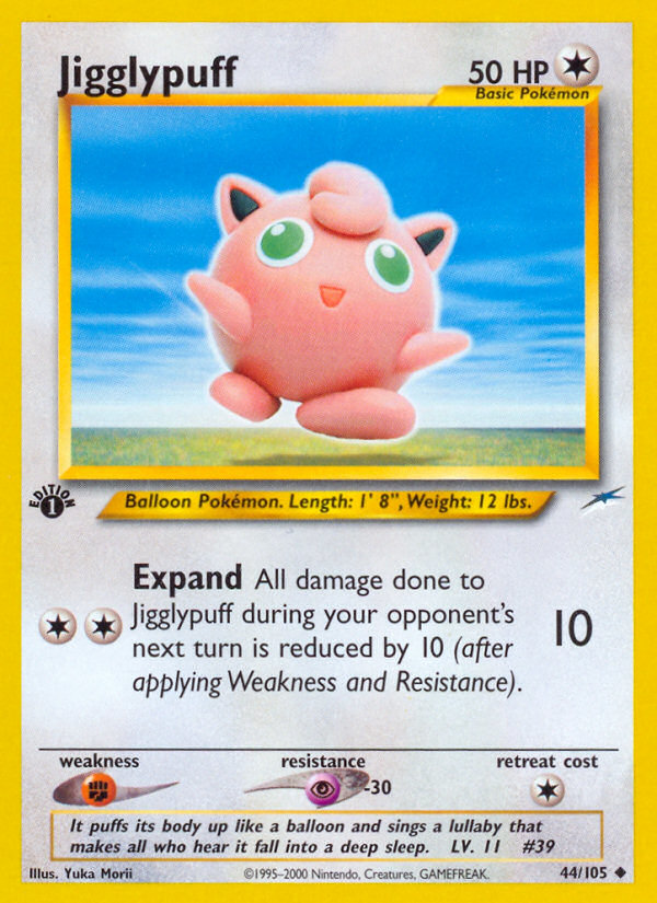 Jigglypuff (44/105) [Neo Destiny 1st Edition] | Gear Gaming Fayetteville