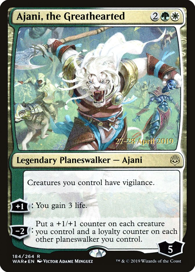 Ajani, the Greathearted [War of the Spark Prerelease Promos] | Gear Gaming Fayetteville