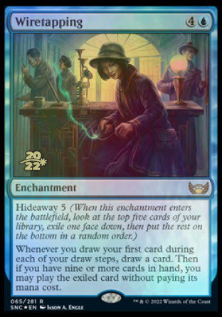 Wiretapping [Streets of New Capenna Prerelease Promos] | Gear Gaming Fayetteville