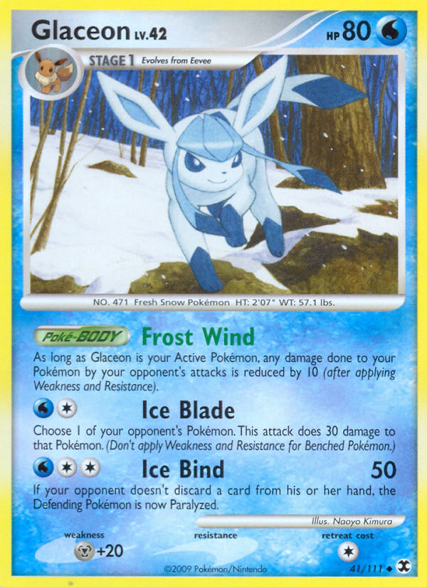 Glaceon (41/111) [Platinum: Rising Rivals] | Gear Gaming Fayetteville