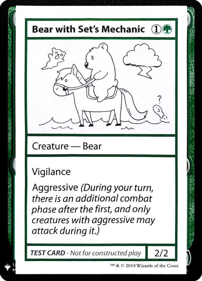 Bear with Set's Mechanic [Mystery Booster Playtest Cards] | Gear Gaming Fayetteville