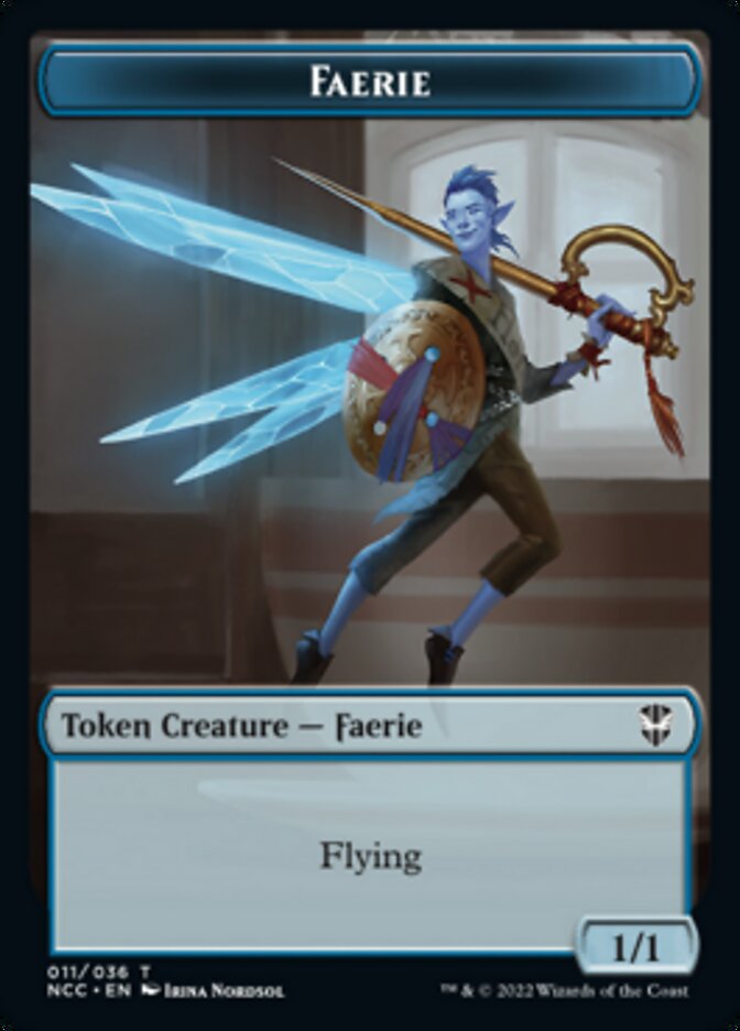 Faerie // Rogue Double-Sided Token [Streets of New Capenna Commander Tokens] | Gear Gaming Fayetteville