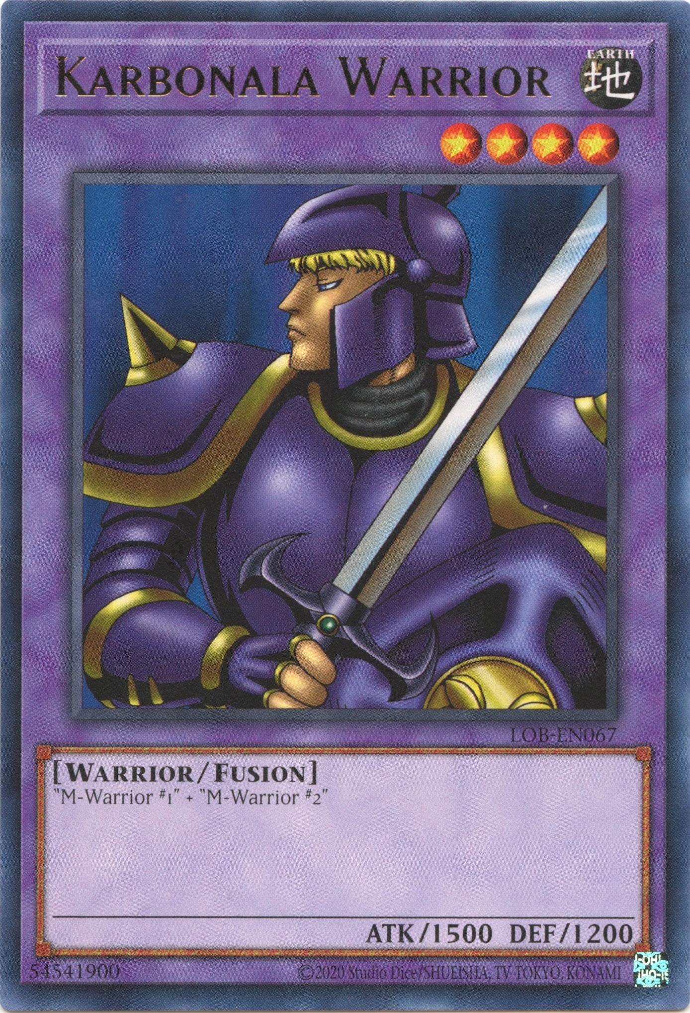 Karbonala Warrior (25th Anniversary) [LOB-EN067] Rare | Gear Gaming Fayetteville