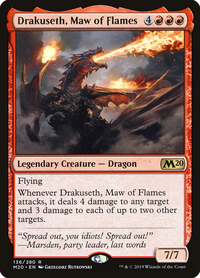 Drakuseth, Maw of Flames [Core Set 2020] | Gear Gaming Fayetteville