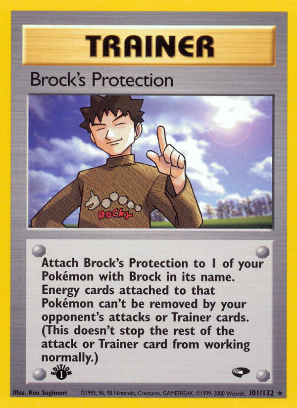 Brock's Protection (101/132) [Gym Challenge 1st Edition] | Gear Gaming Fayetteville