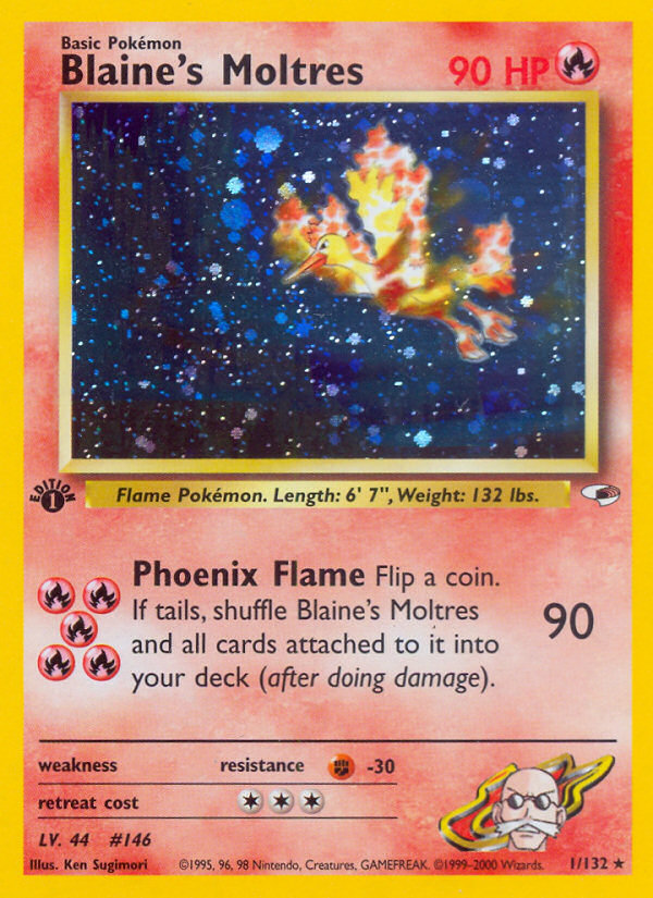 Blaine's Moltres (1/132) [Gym Heroes 1st Edition] | Gear Gaming Fayetteville