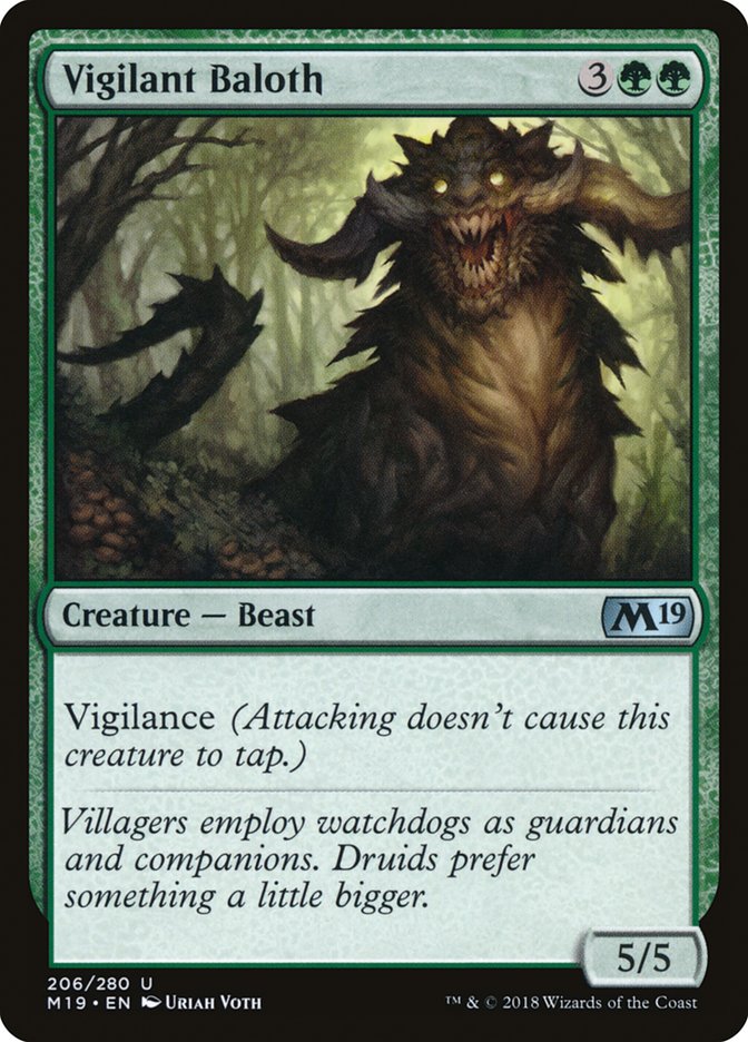 Vigilant Baloth [Core Set 2019] | Gear Gaming Fayetteville