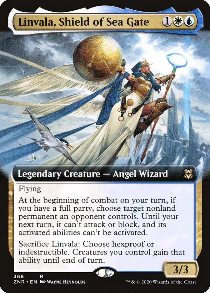 Linvala, Shield of Sea Gate (Extended Art) [Zendikar Rising] | Gear Gaming Fayetteville