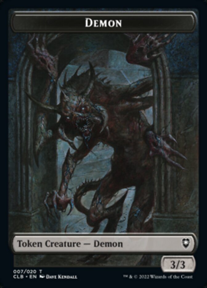 Treasure // Demon Double-Sided Token [Commander Legends: Battle for Baldur's Gate Tokens] | Gear Gaming Fayetteville