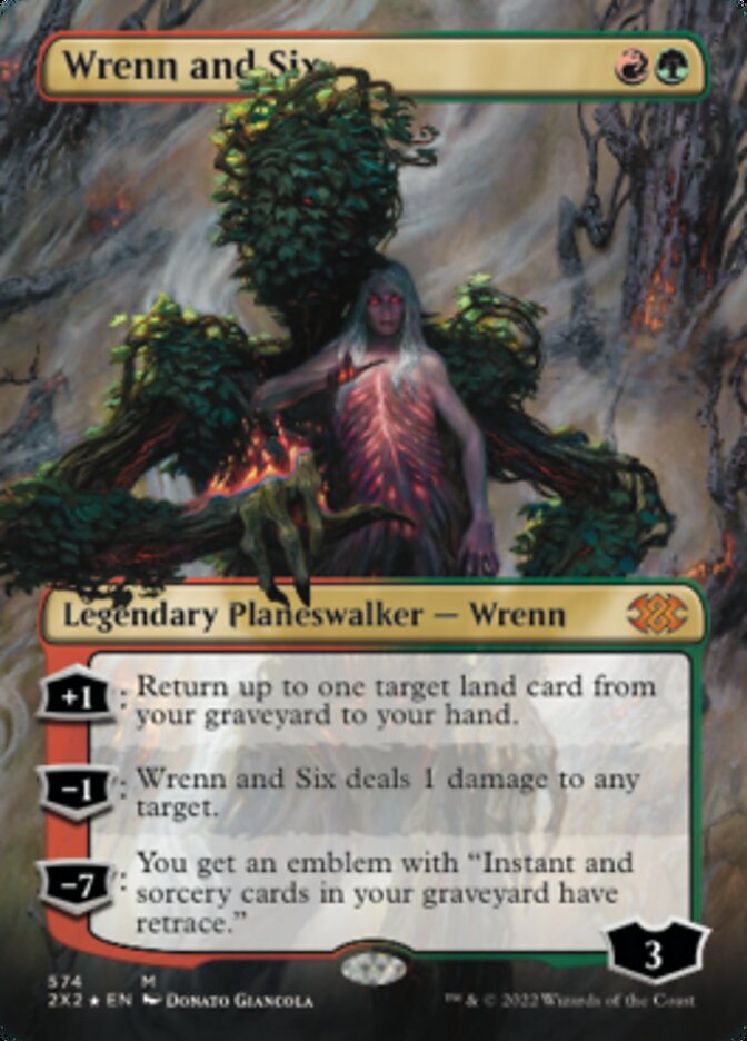 Wrenn and Six (Textured Foil) [Double Masters 2022] | Gear Gaming Fayetteville