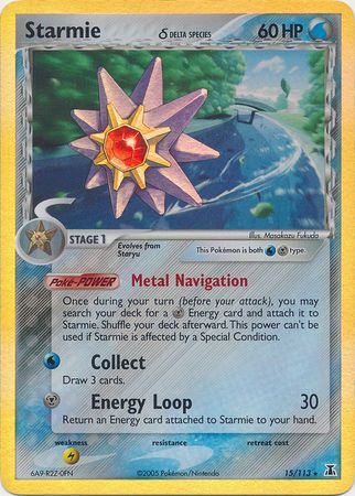 Starmie (15/113) (Delta Species) (Stamped) [EX: Delta Species] | Gear Gaming Fayetteville