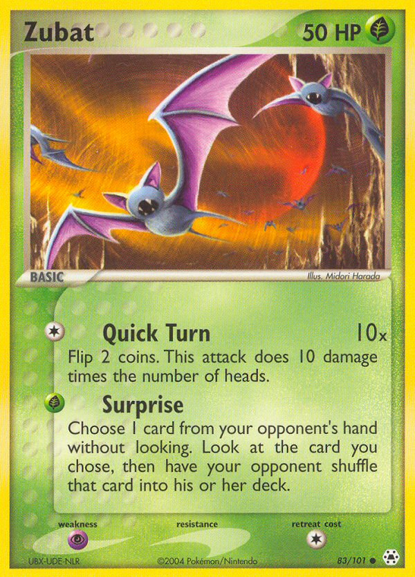 Zubat (83/101) [EX: Hidden Legends] | Gear Gaming Fayetteville