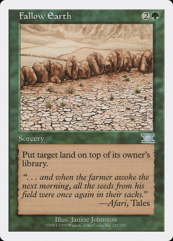 Fallow Earth [Classic Sixth Edition] | Gear Gaming Fayetteville