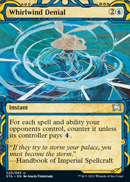 Whirlwind Denial (Foil Etched) [Strixhaven: School of Mages Mystical Archive] | Gear Gaming Fayetteville