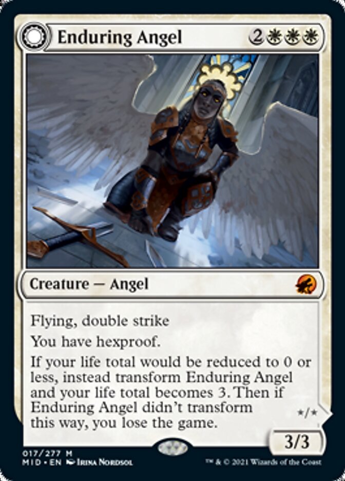 Enduring Angel // Angelic Enforcer [Innistrad: Midnight Hunt] | Gear Gaming Fayetteville