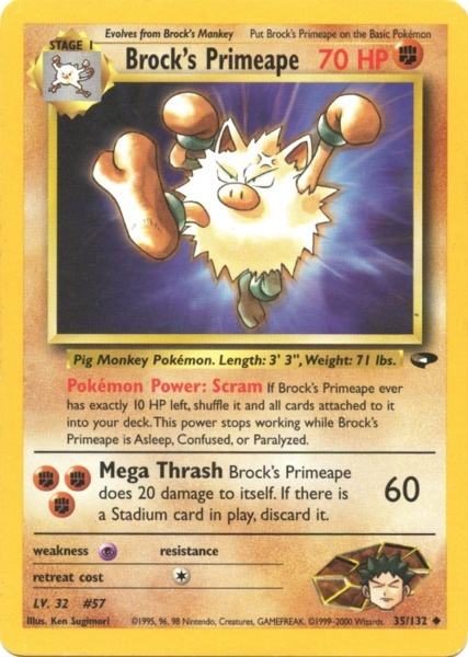 Brock's Primeape (35/132) [Gym Challenge Unlimited] | Gear Gaming Fayetteville