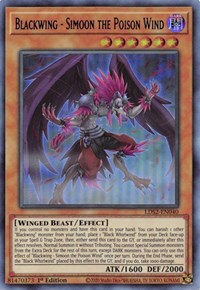 Blackwing - Simoon the Poison Wind (Blue) [LDS2-EN040] Ultra Rare | Gear Gaming Fayetteville