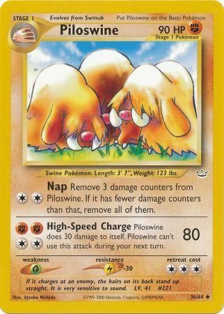 Piloswine (36/64) [Neo Revelation Unlimited] | Gear Gaming Fayetteville