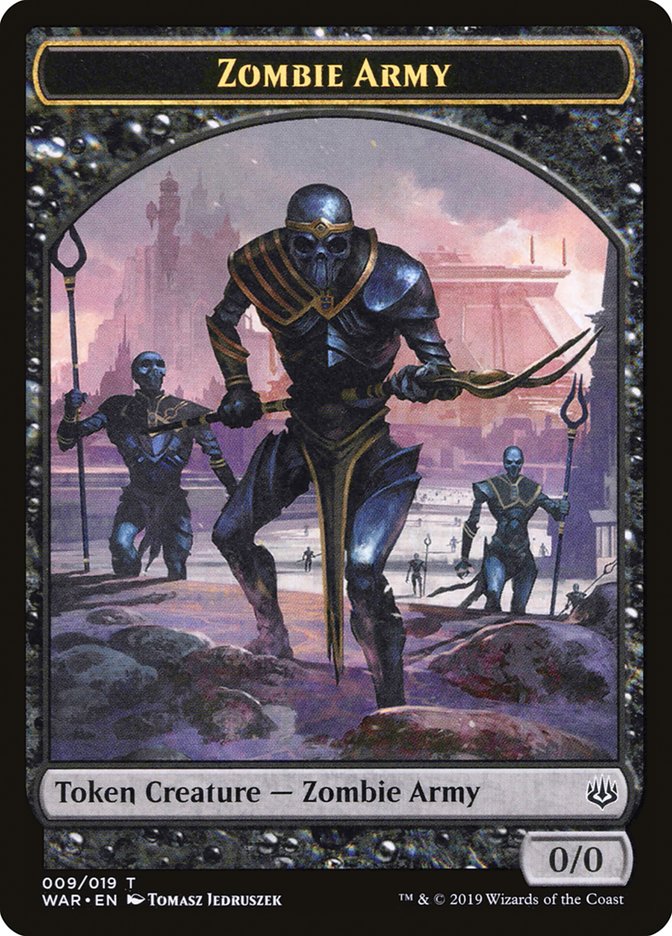 Zombie Army Token (009/019) [War of the Spark Tokens] | Gear Gaming Fayetteville