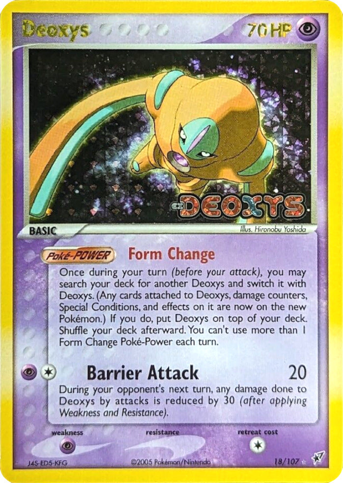 Deoxys (18/107) (Stamped) [EX: Deoxys] | Gear Gaming Fayetteville