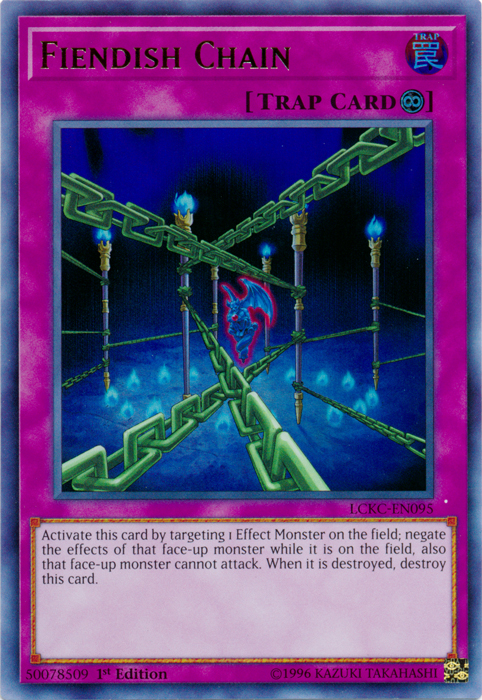 Fiendish Chain [LCKC-EN095] Ultra Rare | Gear Gaming Fayetteville