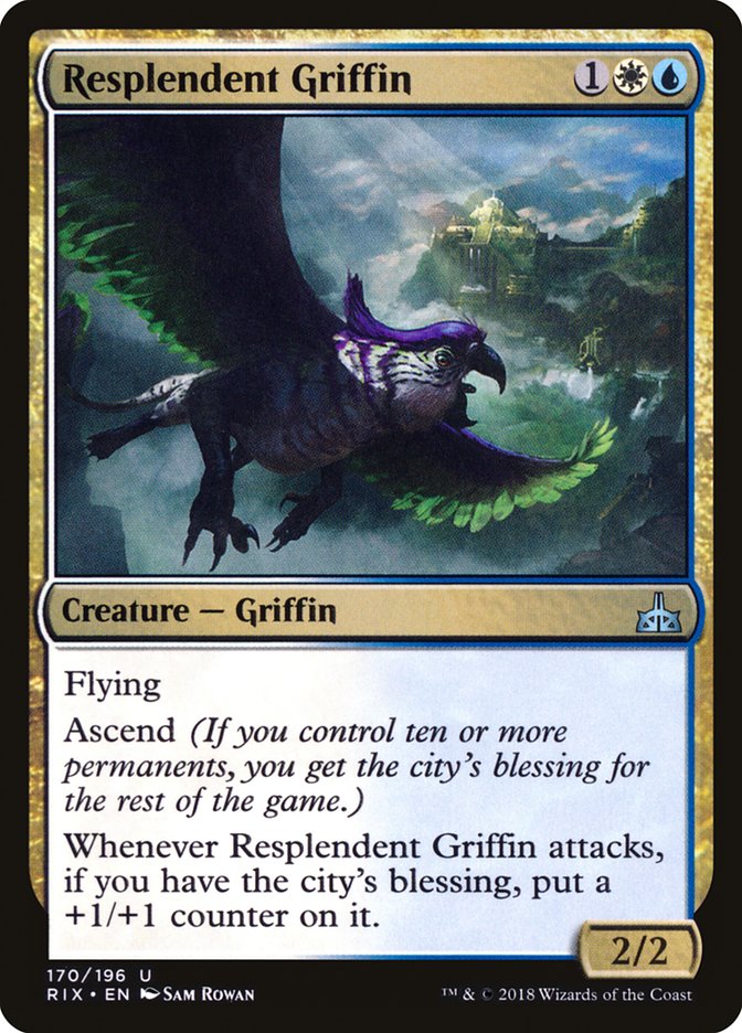 Resplendent Griffin [Rivals of Ixalan] | Gear Gaming Fayetteville