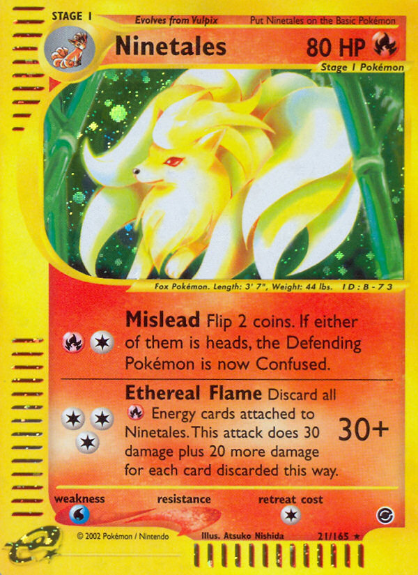 Ninetales (21/165) [Expedition: Base Set] | Gear Gaming Fayetteville