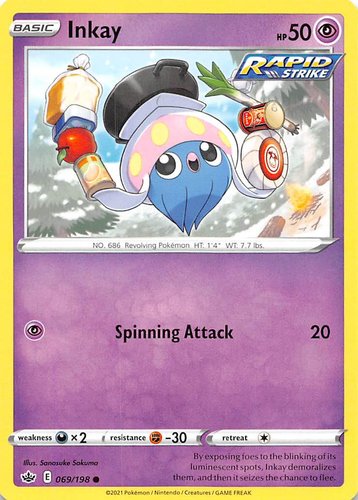 Inkay (069/198) [Sword & Shield: Chilling Reign] | Gear Gaming Fayetteville