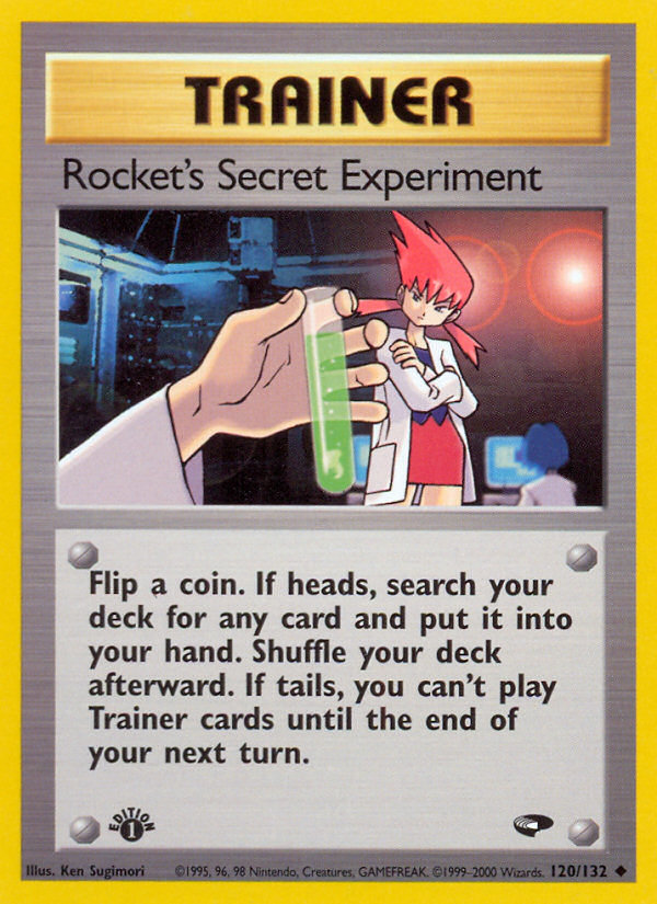 Rocket's Secret Experiment (120/132) [Gym Challenge 1st Edition] | Gear Gaming Fayetteville