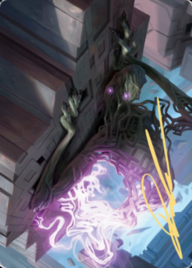 Skyclave Shade Art Card (Gold-Stamped Signature) [Zendikar Rising Art Series] | Gear Gaming Fayetteville