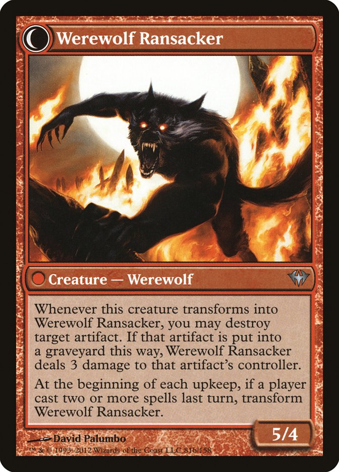 Afflicted Deserter // Werewolf Ransacker [Dark Ascension] | Gear Gaming Fayetteville