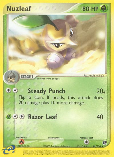 Nuzleaf (48/100) [EX: Sandstorm] | Gear Gaming Fayetteville