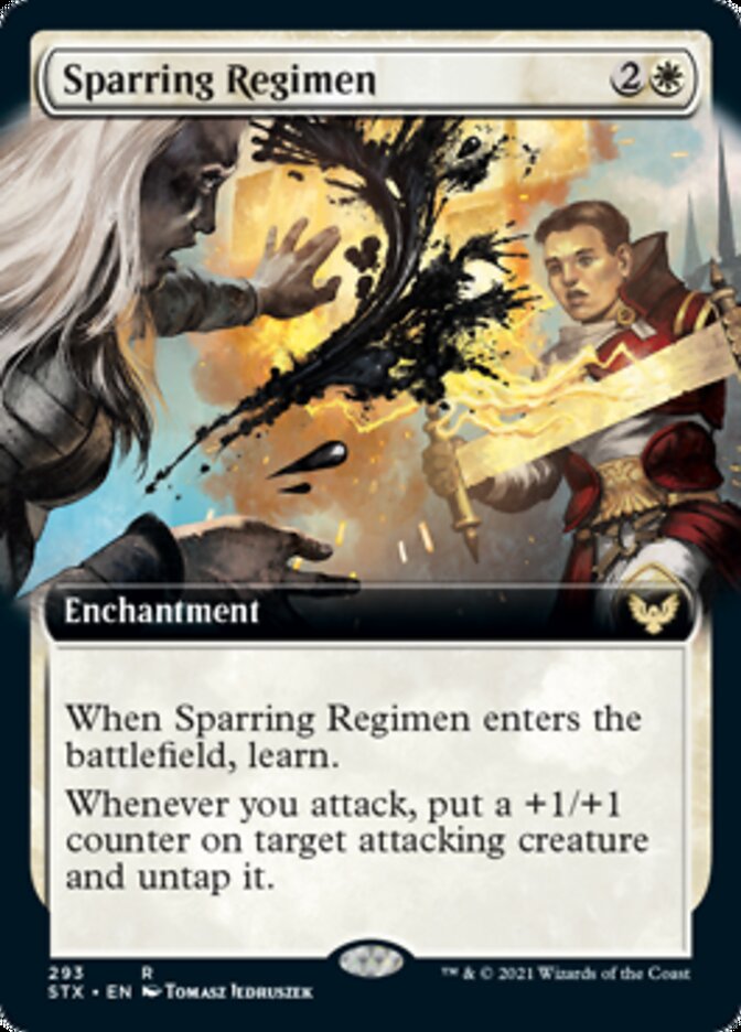 Sparring Regimen (Extended Art) [Strixhaven: School of Mages] | Gear Gaming Fayetteville