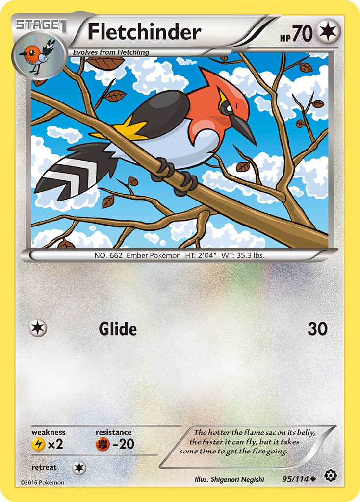 Fletchinder (95/114) [XY: Steam Siege] | Gear Gaming Fayetteville