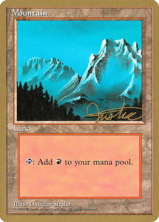 Mountain (mj374) (Mark Justice) [Pro Tour Collector Set] | Gear Gaming Fayetteville