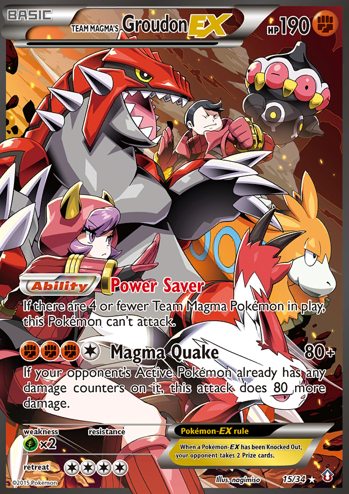 Team Magma's Groudon ex (15/34) [XY: Double Crisis] | Gear Gaming Fayetteville