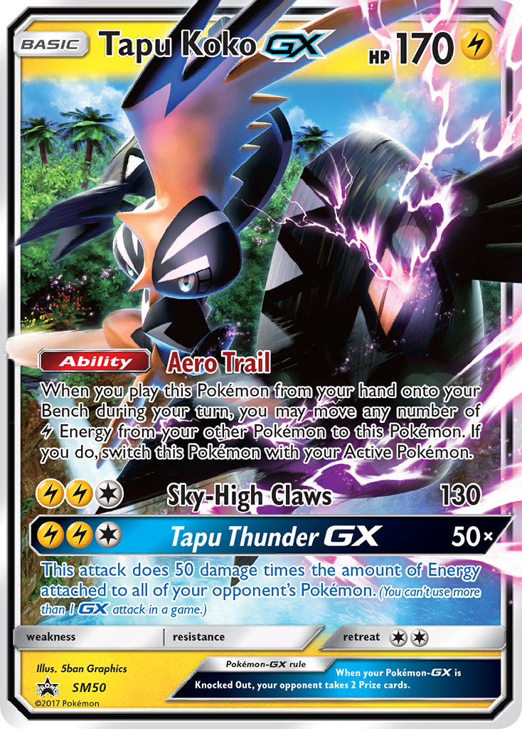 Tapu Koko GX (SM50) [Sun & Moon: Black Star Promos] | Gear Gaming Fayetteville