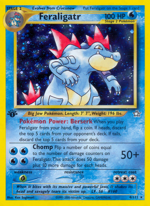 Feraligatr (4/111) [Neo Genesis 1st Edition] | Gear Gaming Fayetteville