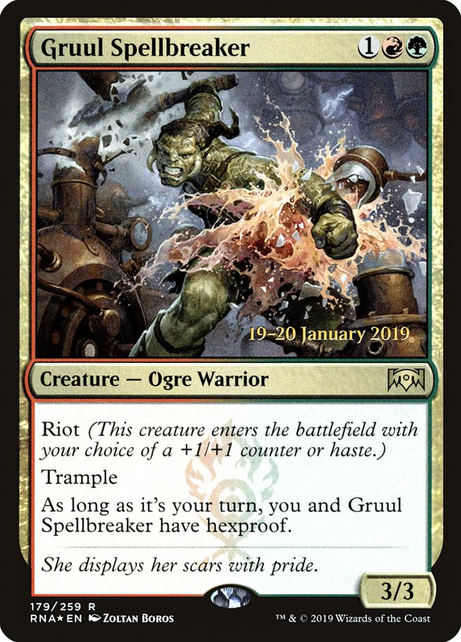 Gruul Spellbreaker [Ravnica Allegiance Prerelease Promos] | Gear Gaming Fayetteville