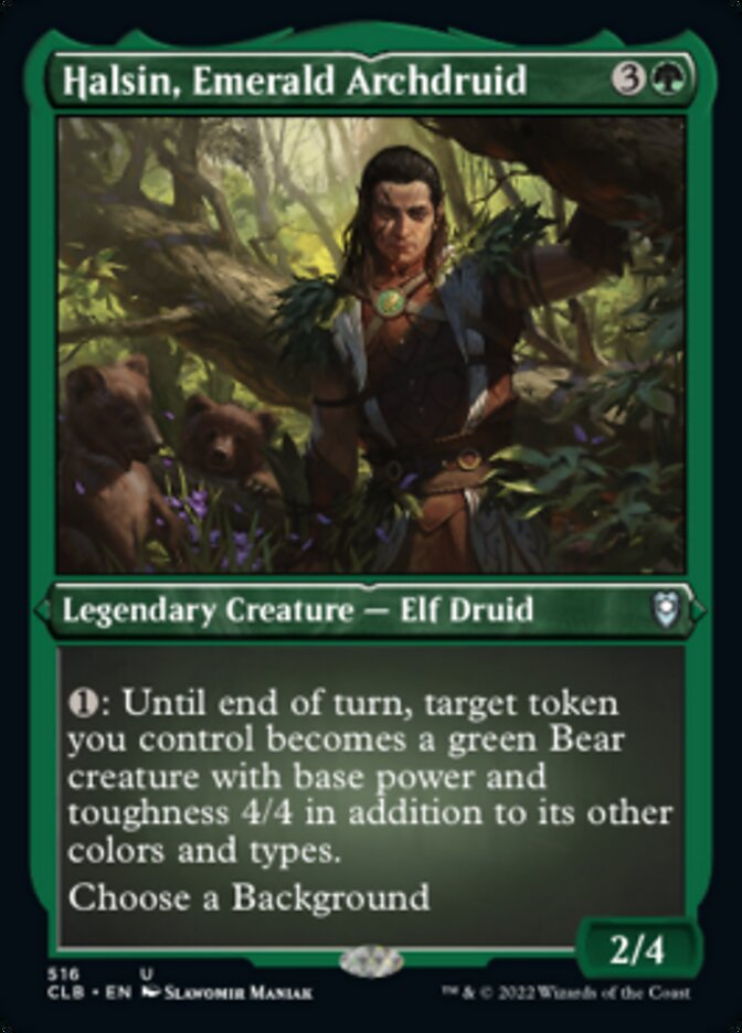 Halsin, Emerald Archdruid (Foil Etched) [Commander Legends: Battle for Baldur's Gate] | Gear Gaming Fayetteville