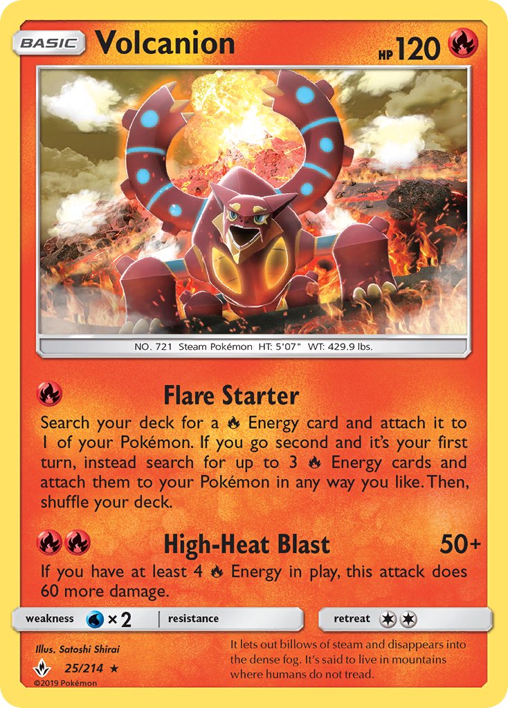 Volcanion (25/214) (Theme Deck Exclusive) [Sun & Moon: Unbroken Bonds] | Gear Gaming Fayetteville