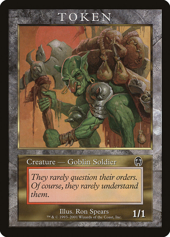 Goblin Soldier Token [Magic Player Rewards 2001] | Gear Gaming Fayetteville