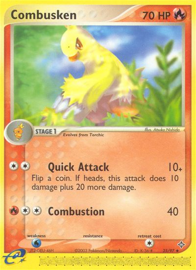 Combusken (25/97) [EX: Dragon] | Gear Gaming Fayetteville