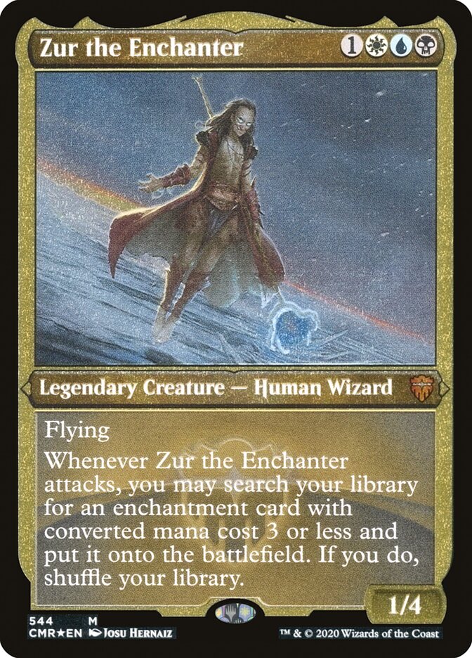 Zur the Enchanter (Etched) [Commander Legends] | Gear Gaming Fayetteville