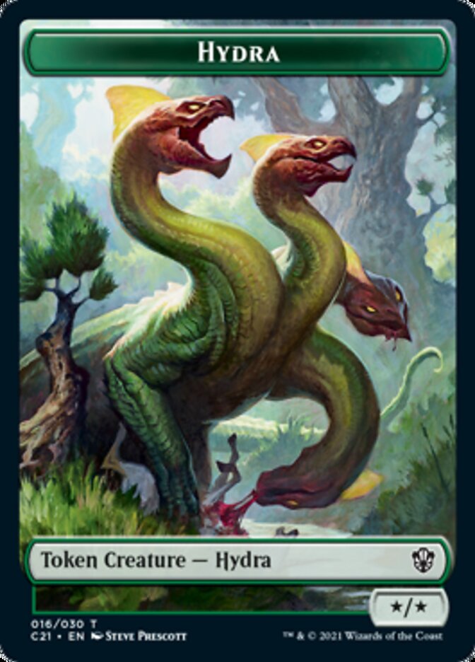 Hydra // Boar Double-Sided Token [Commander 2021 Tokens] | Gear Gaming Fayetteville