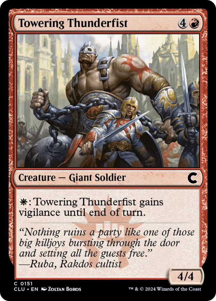 Towering Thunderfist [Ravnica: Clue Edition] | Gear Gaming Fayetteville