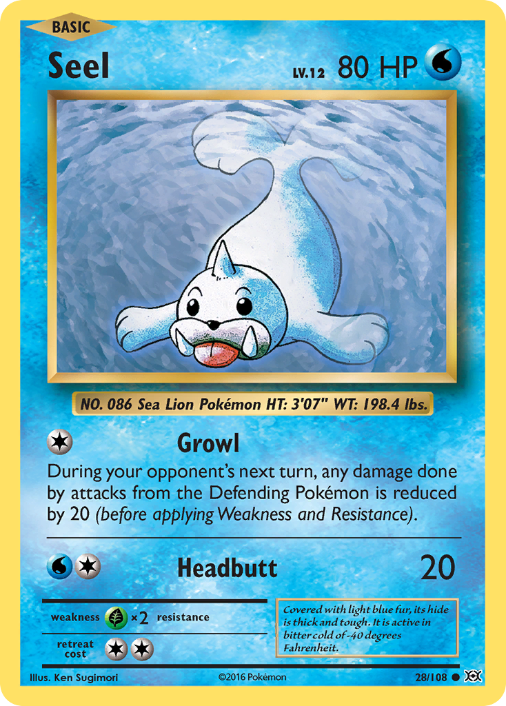 Seel (28/108) [XY: Evolutions] | Gear Gaming Fayetteville