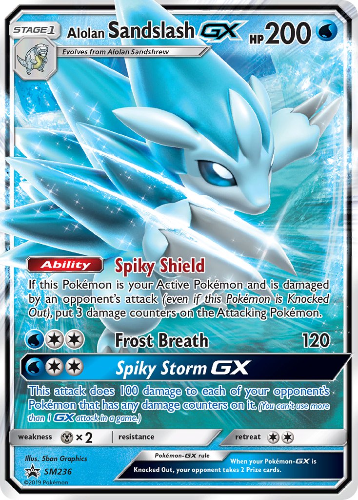 Alolan Sandslash GX (SM236) [Sun & Moon: Black Star Promos] | Gear Gaming Fayetteville