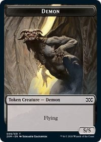 Demon // Squirrel Double-Sided Token [Double Masters Tokens] | Gear Gaming Fayetteville